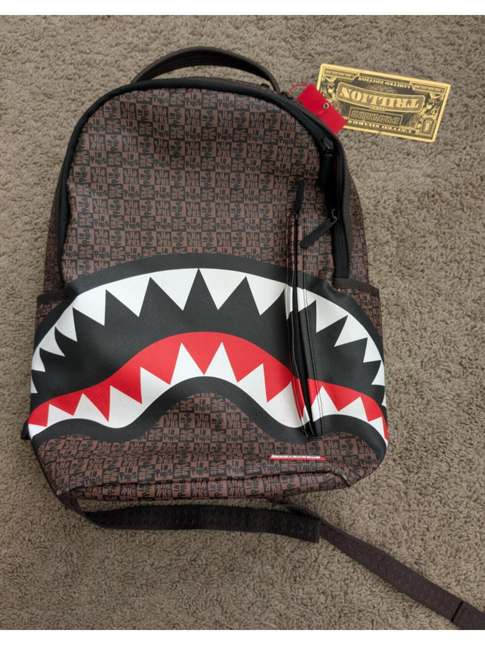 Streetwear Flex Sprayground Sharks in Paris Limited Edition Backpack NWT